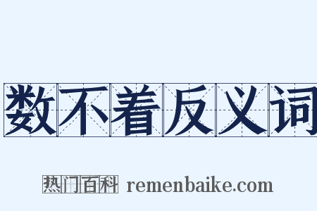 数不着反义词是什么意思的图片